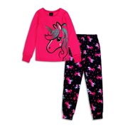 Jellifish Kids Girls Printed 2-Piece Pajama Set Sizes 4-14