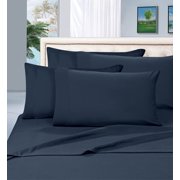 Elegant Comfort Â® Wrinkle Resistant - 1500 Thread Count 6 pc Sheet set, Deep Pocket Up to 16" - All Size and Colors , Queen, Navy