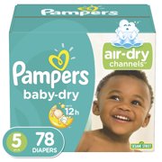 Pampers Baby-Dry Extra Protection Diapers, Size 5, 78 Count